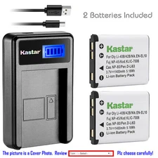 Kastar NP-45 NP-45A Battery Charger For Fujifilm FinePix XP10 XP60 J10 J20 J100