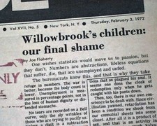 WILLOWBROOK STATE SCHOOL Expose & Early Jackson Browne Nightclub 1972 Newspaper