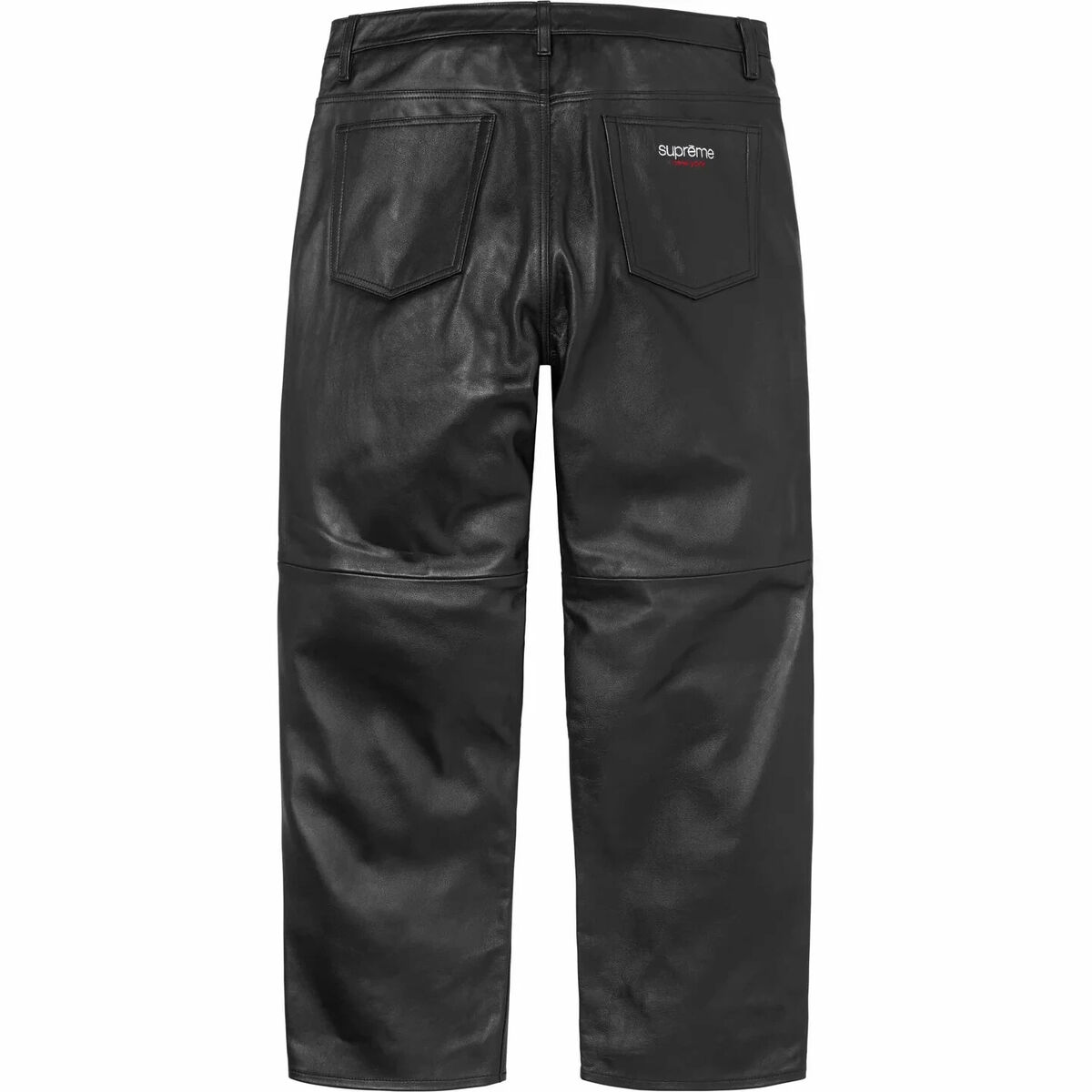 Supreme Leather Baggy 5-Pocket Jean Black FW24 Size W30-38 Supreme Leather Baggy 5-Pocket Jean Black FW24 Size W30-38