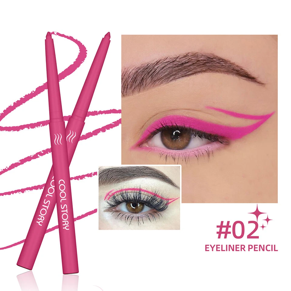 Eyeliner Gel Pen Eye Makeup COOL STORY Eyeliner Waterproof Colorful Matte Beauty - Image 3 of 4