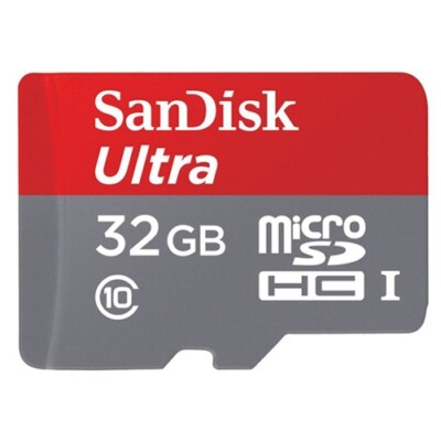 32GB Memory Card Sandisk Ultra High Speed MicroSD Class 10 for Cell Phones
