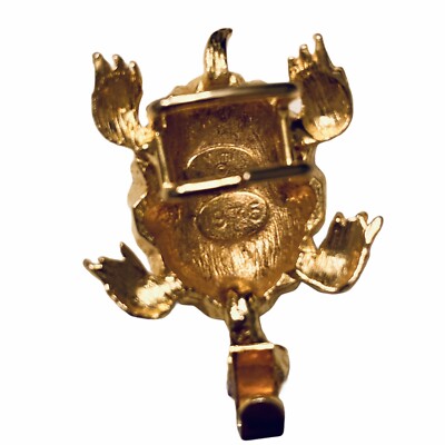 Vintage Belt/Purse Buckle TURTLE Gold Plated DESIGNER MIMI 