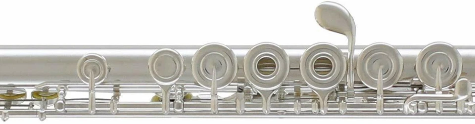 YAMAHA YFL282 FLAUTO TRAVERSO DA STUDIO ARGENTATO FORI APERTI IN LINEA YFL 282 - Immagine 4 di 4