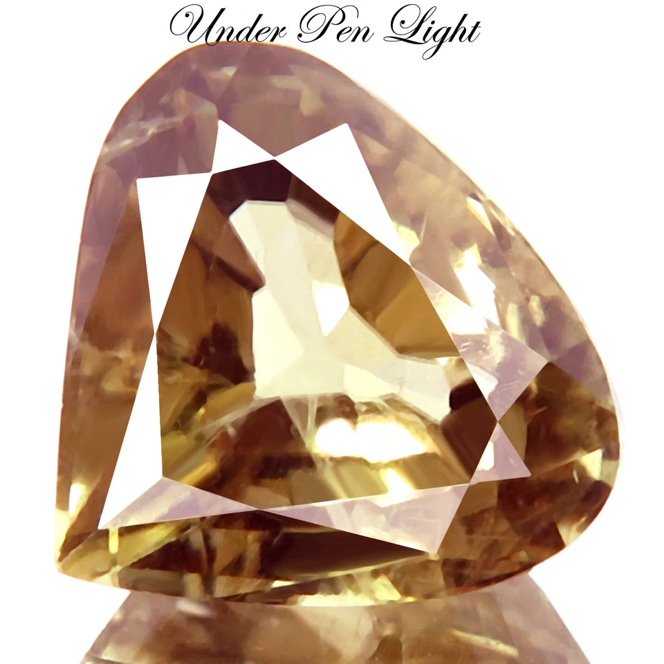 2.79ct BRILLANTE NATURAL MEJOR CAMBIO DE COLOR DIÁSPORA DE CORAZÓN DE PAVO CHT GEMA! Foto 2 de 4