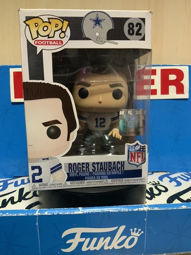 Funko Pop! Football: NFL #82 Legends - Roger Staubach (Dallas Cowboys) Damage Bo