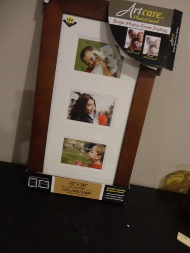 COLLAGE FRAME 3 MULTI OPENING 3" X 6" EACH ART CARE PHOTO GUARD FRAME