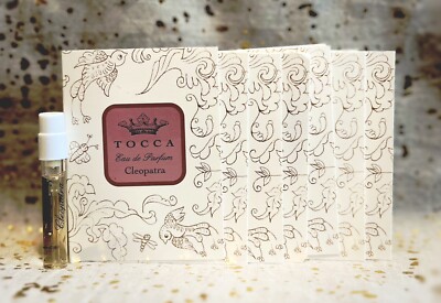 7x~TOCCA~Eau De Parfum Spray~Cleopatra ~0.05 fl oz / 1.5 ml each~Trial Vials~New