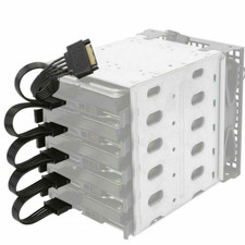 15pin SATA 1 Male To 5 Female Splitter Hard Drive HDD SSD Power Adapter Cable US