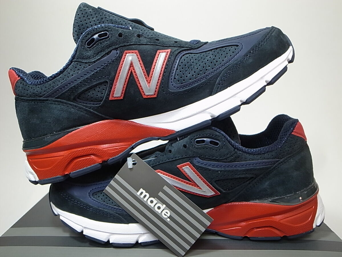 New balance ☆ made in USA 990v4 W990RR4 ネイビー×レッド NEW BALANCE W990RR4 NYRR 60TH ANNIVERSARY 990v4 NAVY RED