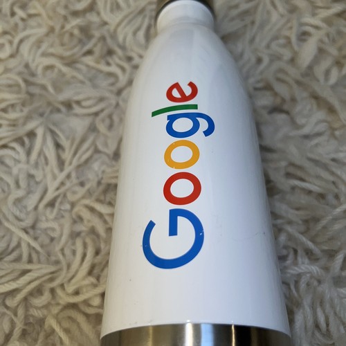 GOOGLE LOGO WHITE 17oz VACUUM INSULATED STAINLESS STEEL WATER BOTTLE - Picture 2 of 8