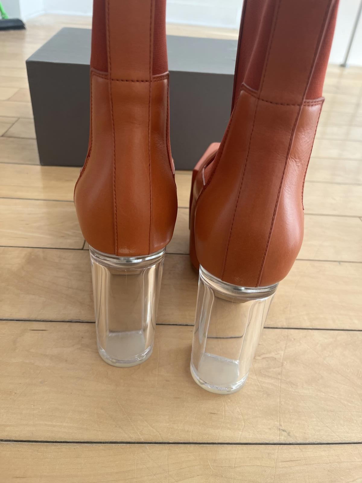Rick Owens Clear Kiss Heel Orange Sample image 5