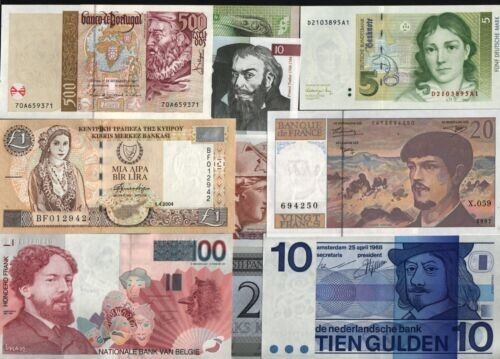 21 Different EU COUNTRY Pre EURO-BANKNOTE UNC COMPLETE COLLECTION Currency SET