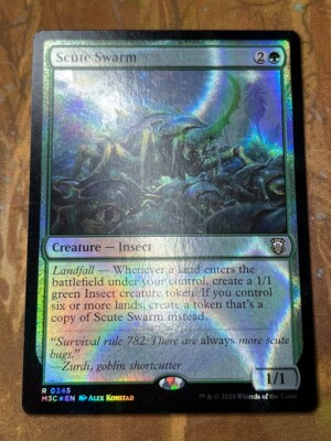 1x RIPPLE FOLIE SCUTE SWARM - Commander - MTG - Magic the Gathering
