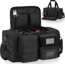 Tactical Pistol Range Bag, Gun Range Bag for Handguns, Shooting Duffle Range Pis