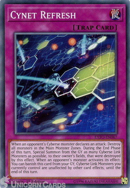 EXFO-EN067 Cynet Refresh Common 1st Edition Mint YuGiOh Card