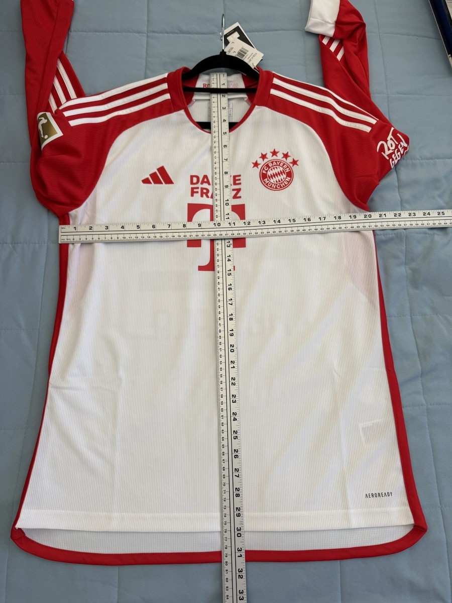 Jamal Musiala #42 Mens LARGE Adidas Bayern Munich Fan Danke Franz