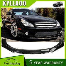 Gloss Black Front Bumper Lip Spoiler Splitter For Mercedes-Benz CLS CLA