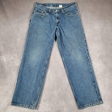 Vintage Levis 550 Jeans Boys 32x27 18 Husky Blue Relaxed Fit Tapered Denim