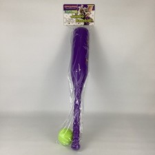 Chuck E Cheese Jumbo Purple Baseball Bat Green Ball Ticket Prize 2025 CEC Toy