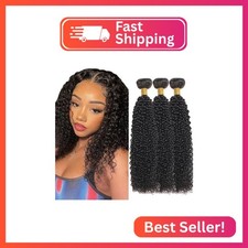 Kinky Curly Hair Bundles Unprocessed Brazilian Virgin Hair 12 12 12 Inch Natural