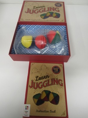 Hinkler Learn Juggling Kit 3 Balls, Instruction Book New In Box Free Shipping