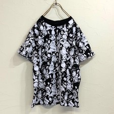 JoJo's Bizarre Adventure Part 3 Iggy Pattern Ringer T-Shirt Black White S Rare