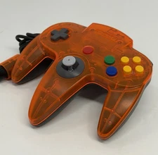 Nintendo 64 Daiei Hawks Orange Black Controller OEM N64 Original Tested