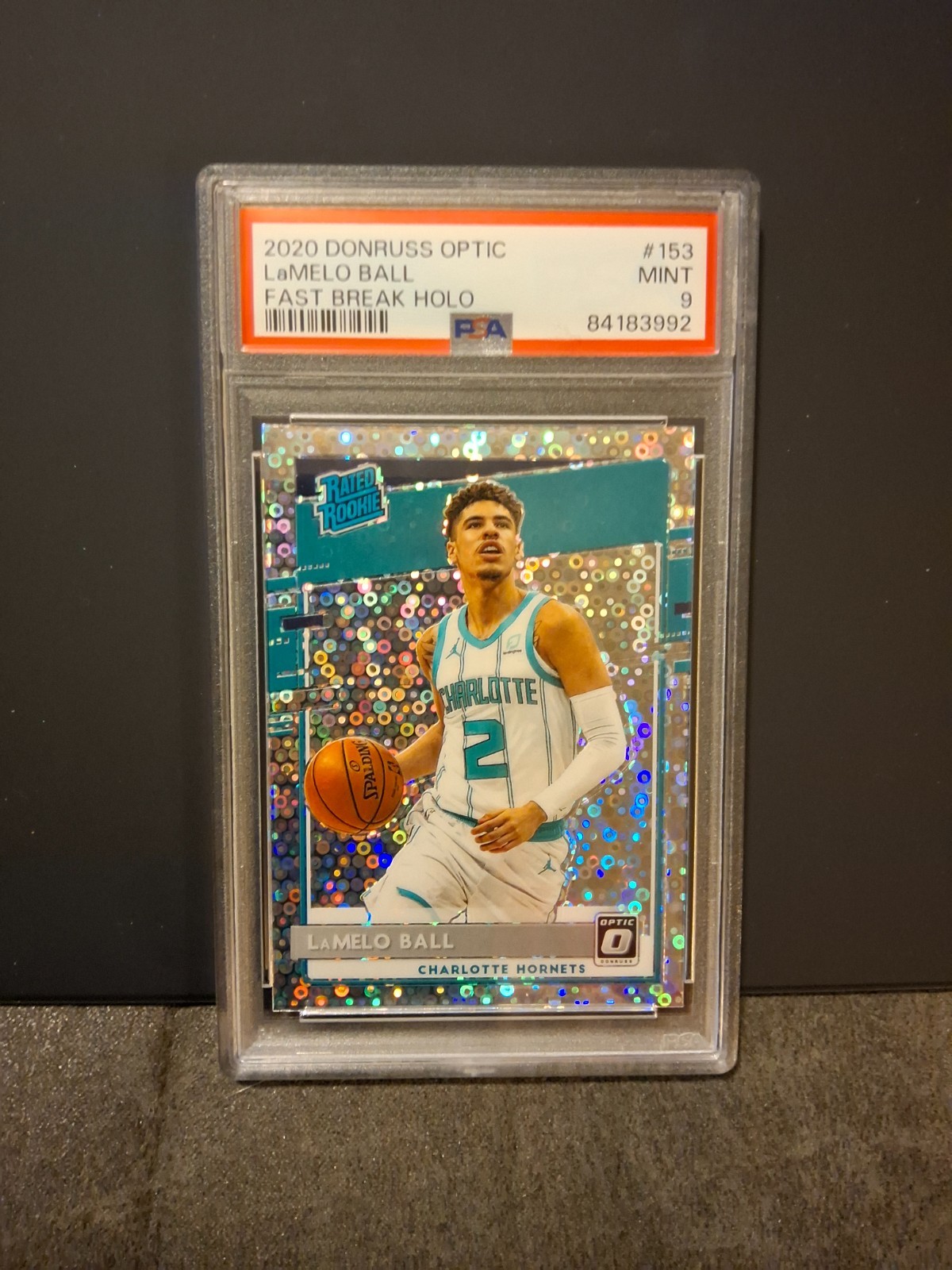 2020-21 Panini Donruss Optic - Rated Rookie LaMelo Ball #153 Fast Break Holo...