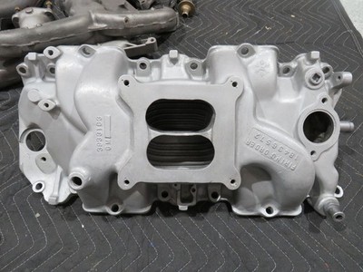 ORIGINAL GM 3933163 FACTORY RECTANGLE PORT ALUMINUM INTAKE 427