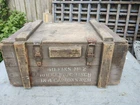 WW2 BRITISH MILITARY AMMO BOX, 40 FINS ROCKET A/C 3 INCH, RAF AIR MINISTRY, 1945