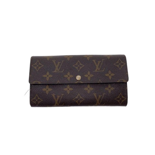 Louis Vuitton Porte Feuille Wallet Monogram Canvas Men's Brown Used From Japan