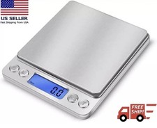 Digital Weight Scale Kitchen Jewelry Gold Grain Food MiniSize Gram 2KG x 0.1g US