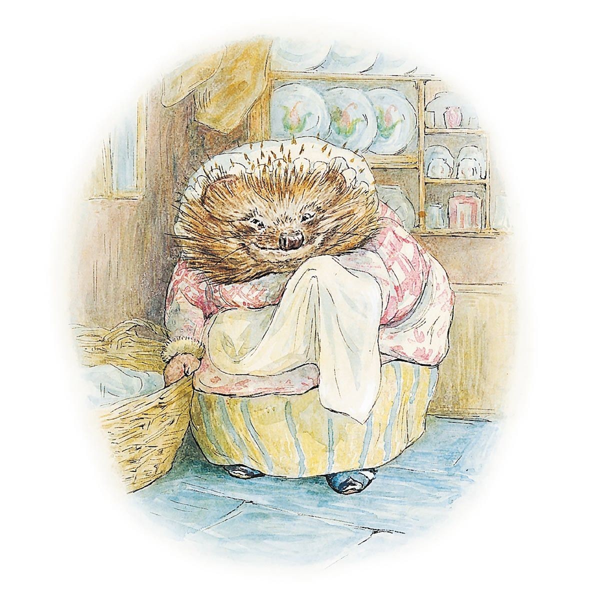 Mrs Tiggy Winkle by Beatrix Potter Blank Greeting Card with Envelope