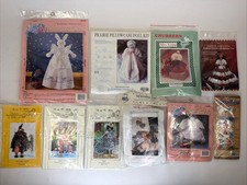 Lot of 10 Doll Patterns/Kits Various Brands Vintage NEW