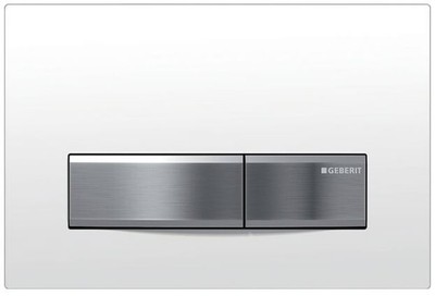 GEBERIT Betätigungsplatte Sigma 50 weiss-chrom gebürstet  115.788.11.5-Retourwar