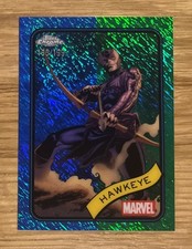 Hawkeye 2025 Topps Chrome Marvel Blue & Green Shimmer Refractor /199 #133 MINT!