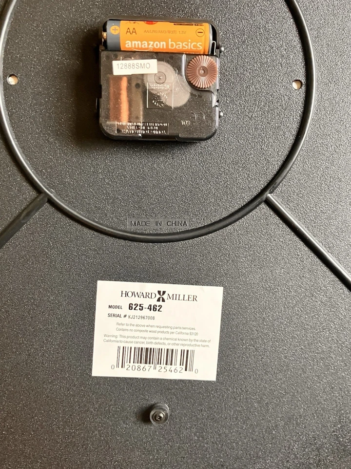 625-462 RELOJ DE PARED CHADWICK 25.5" HOWARD MILLER EN ACABADO LATÓN ANTIGUO 625462 Foto 4 de 4