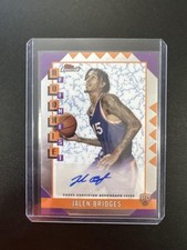 2024-25 Finest #RFA-JB Jalen Bridges Rookie Finest Autographs