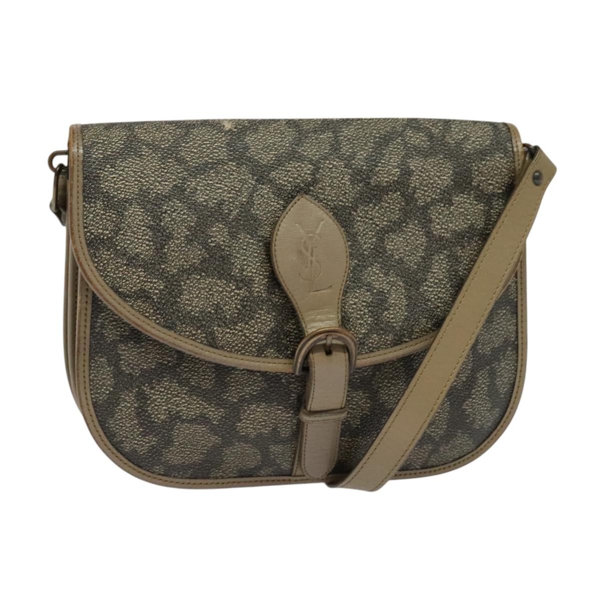 Borsa a tracolla SAINT LAURENT in pelle pvc beige originale bs26374