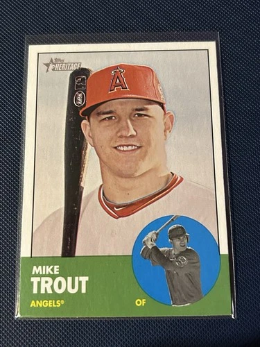 Topps 2012 Heritage Mike Trout #207 Los Angeles Angels Baseball Card