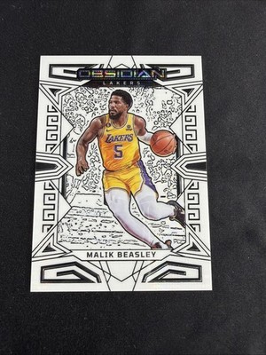 2022-23 Malik Beasley Panini Obsidian Electric Etch White Pulsar
