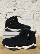 Air Jordan True Flight Black Phantom Men’s Size 13 Pre-owned Sneakers 342964-050