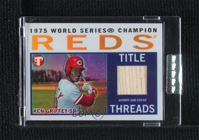 2005 Topps Pristine Legends Title Threads Relics Refractor 1/25 Ken Griffey k4s