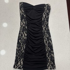 Windsor M Black Lace Bodycon Dress Rushing Hoco Whimsigoth Fairy Grunge