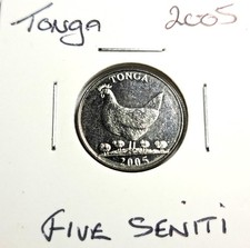 @@@ A SUPERB  2005 TONGA FIVE SENITI ,,@@@