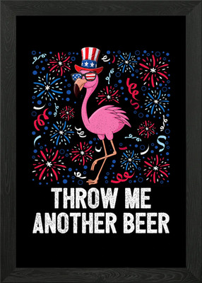 4th Of July Throw Me Gerahmtes Wandbild Poster Leinwanddruck Bild