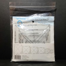 The Complete Fussy Cut Ruler Set by Quilt in a Day - Pack of 6 Square Rulers NEW