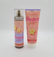 Bath  Body Works Starfruit Sangria Fragrance Body Mist  Body Cream Set of 2