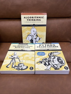 Python Crash Course, 3rd Edition + Automate The Boring Stuff And Algorithmic Thi