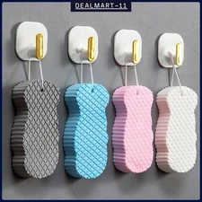 2pc Ultra Soft Bath Body Shower Sponge Spa Scrub Exfoliator Dead Skin Remove Hot